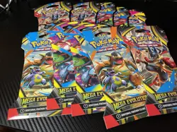 Lot of 10x Pokemon Mega Evolution Sleeve Booster Pack - Image 2
