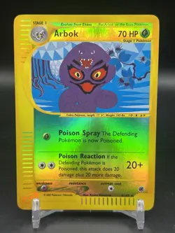 Arbok 2002 Expedition 3/165 Reverse Holo Rare Pokemon WOTC English LP - Image 1