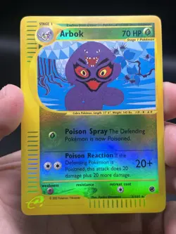 Arbok 2002 Expedition 3/165 Reverse Holo Rare Pokemon WOTC English LP - Image 2