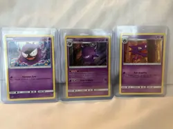 Pokemon Evolution Set - Gengar 38/111 Holo Gastly 36 Haunter 37 Crimson Invasion - Image 1