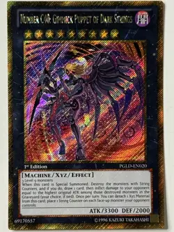 Yugioh Number C40: Gimmick Puppet of Dark Strings PGLD-EN020 Gold 1st NM VLP - Image 1