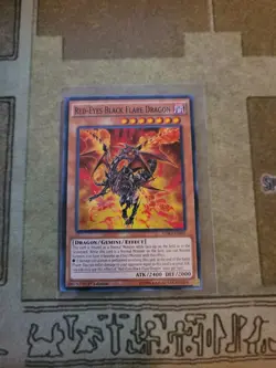 YUGIOH RED-EYES BLACK FLARE DRAGON LDK2-ENJ02 COMMON 1ST ED NM - Image 1