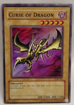 YUGIOH CURSE OF DRAGON LOB-066 SUPER (HEAVY PLAY) - Image 1