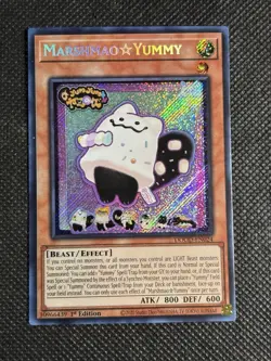 YuGiOh! - Marshmao Yummy DOOD-EN024 Secret Rare 1st Edition Near Mint - Image 1