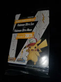 SEALED Ash’s Pikachu 2017 Promo Movie Card Pokemon "I Choose You" SM108 - Image 5