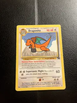 Pokemon TCG Dragonite 5 Black Star Promo Card WB First Movie 1999 - Image 1