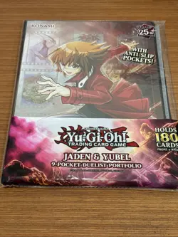Konami Yu-Gi-Oh! 9-Pocket Portfolio - JADEN AND YUBEL (Holds 180 Cards) - Image 1