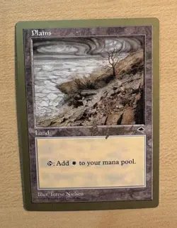 Plains 1998 MTG World Championship Card Brian Hacker, Land, NM-MT - Image 1