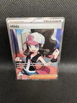 Hilda 164/086 Full Art Ultra Rare SV: White Flare Pokemon TCG Trainer Card - Image 1