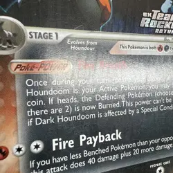 FREE SHIPPING Pokemon Dark Houndoom 37/109 Reverse Holo Stamped Card 2004 MP - Image 3
