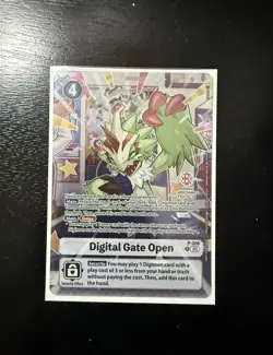 Digimon TCG Digital Gate Open Bandai Card Games Fest 25-26 Stamp Exclusive Promo - Image 1