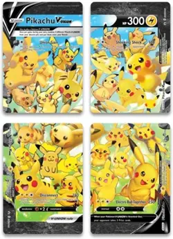 Pikachu V-Union [Set of 4] - Holofo SWSH - Sword & Shield Promo Cards NM Pokemon - Image 1