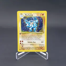 Machamp Base Set 8/102 Pokemon TCG Card Holo Rare WOTC Vintage 1999 - Image 1