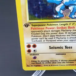 Machamp Base Set 8/102 Pokemon TCG Card Holo Rare WOTC Vintage 1999 - Image 3