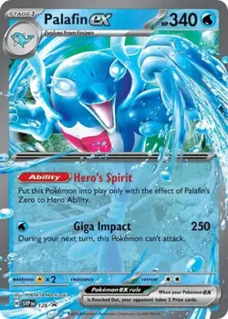 Palafin ex (#126) - Holofoil SV - Scarlet & Violet Promo Cards NM Pokemon - Image 1