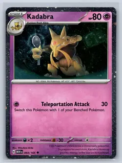 Kadabra 064/165 Cosmos Holo SV: Scarlet & Violet 151 NM Pokemon TCG Card - Image 1