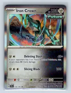 Iron Crown 132/191 Holo SV08: Surging Sparks NM Pokemon TCG Card - Image 1