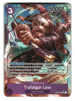 Trafalgar Law OP05-069 SR Alt Art Awakening of a New Era One Piece Card - Image 1