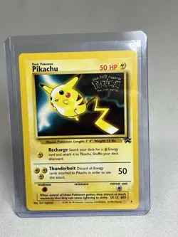 Pikachu #4 Black Star Promo 1999 WB The First Pokemon Movie - Pokemon Card TCG - Image 1