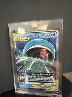 Pokemon TCG Magikarp and Wailord GX Holo Card Promo SM166 - Image 1