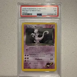 Pokemon TCG Rockets Mewtwo Gym Challenge Holo Card 14/132 PSA 5 - Image 1