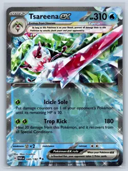 Tsareena ex 046/182 Holo SV04: Paradox Rift NM Pokemon TCG Card - Image 1