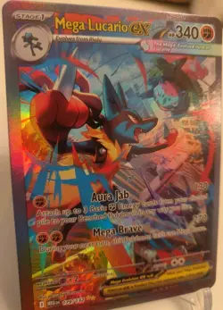 **Custom-made**HighQuality,Mega Lucario Ex #179"Display-card" - Image 3