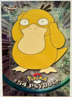 PSYDUCK #54, Series 1 - 2000, Topps TV Animation Edition Chrome Pokemon Card - Image 2