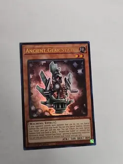 Ancient Gear Statue MZTM-EN045 Ultra Rare Maze of the Master Yugioh Card Mint - Image 1