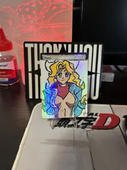 Altered/Hand Painted Art MTG Card - Plains Anime Girl Cowboy Beebop - Image 2