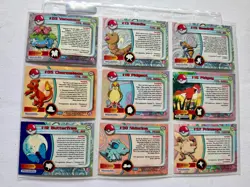 Topps Pokemon Foil Chrome Cards 2000 TV Animation Series 1 Lot 9 No Duplicates - Image 2