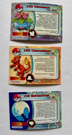 Topps Pokemon Foil Chrome Cards 2000 TV Animation Series 1 Lot 9 No Duplicates - Image 4