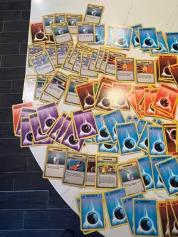 LARGE Vintage Pokemon card Lot over 200 Cards WOTC / base set 2 ENERGY TRAINERS - Image 2