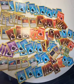 LARGE Vintage Pokemon card Lot over 200 Cards WOTC / base set 2 ENERGY TRAINERS - Image 4