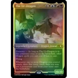 THE UR-DRAGON (FOIL-ETCHED) Commander Masters Magic MTG MINT CARD - Image 1