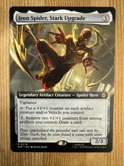 Iron Spider, Stark Upgrade * Extended Art SPM Marvel's Spider Man NM NON FOIL - Image 1