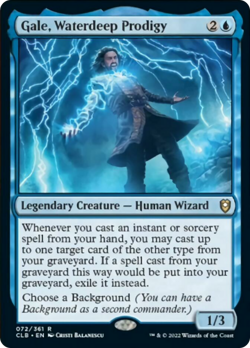 Gale, Waterdeep Prodigy FOIL Commander Legends: Battle for Baldur's Gate NM - Image 1