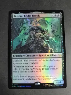 Venom, Eddie Brock (Foil) Mythic MTG Spider-Man Eternal - Image 1