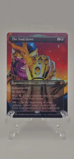 Magic The Gathering The Soul Stone (Borderless) Marvel's Spider-Man Foil 0243 NM - Image 1