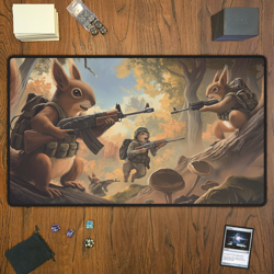Squirrel Team 6, Magic The Gathering Playmat, MTG, TCG Large Mousepad, - Image 2