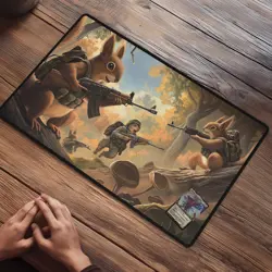 Squirrel Team 6, Magic The Gathering Playmat, MTG, TCG Large Mousepad, - Image 3