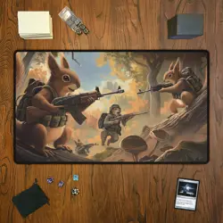 Squirrel Team 6, Magic The Gathering Playmat, MTG, TCG Large Mousepad, - Image 5