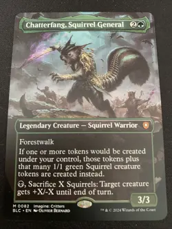 Chatterfang, Squirrel General (Borderless) Commander: Bloomburrow Regular - Image 1