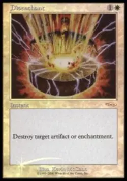 Slightly Played, English - 1 x MTG Disenchant - FNM Foil Promotional - Image 1