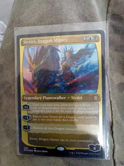 MTG Etched Foil Commander: Dominaria United DMC Sivitri, Dragon Master Near Mint - Image 1