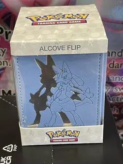 Pokemon TCG Ultra Pro Elite Series Lucario Alcove Flip Deck Box New - Image 1