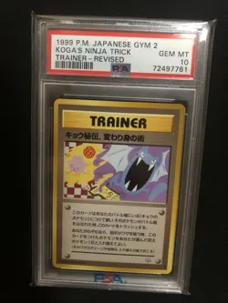 Pokemon TCG Koga's Ninja Trick Gym Challenge 115/132 PSA 10 Revised - Image 1
