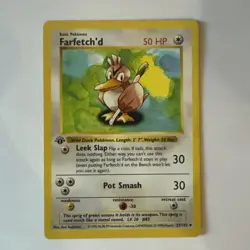 1999 Pokemon Base Set 1st Edition Farfetch’d 27/102 Near Mint - Image 2