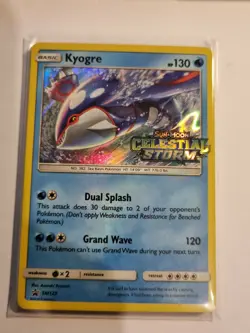 Kyogre SM129 Black Star Promo Celestial Storm Prerelease (Pokemon) Holo - Image 1