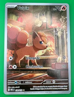 Pokemon TCG Vulpix Full Art 138/132 Mega Evolutions 2025 Fresh Pull - Image 1